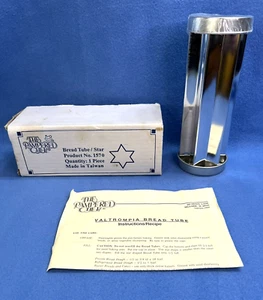 NIB Vintage 1993 Pampered Chef Valtrompia Star Shaped Bread Tube #1570 w/Recipe - Picture 1 of 10
