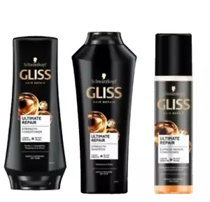 Schwarzkopf Gliss Kur Ultimate Repair shampoo, conditioner and hair spray-3pack - Picture 1 of 6
