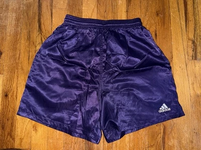 Adidas Nylon Shorts Vintage 80’S SMALL Sprinter Shiny Satin Retro Glanz - Image 1 of 3