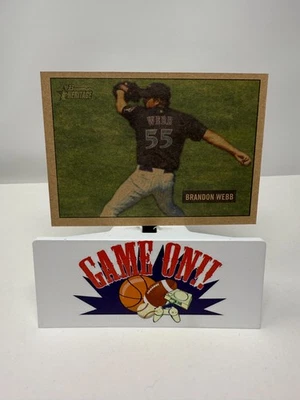 2005 Bowman Heritage Mahogany Baseball Brandon Webb Card #166 - Image 1 of 2