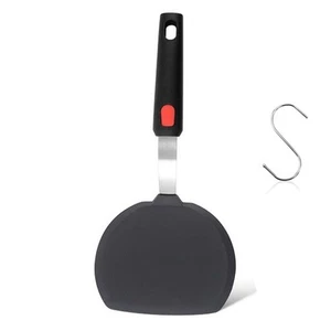 Silicone Pancake Spatula, Wide Silicone Spatula Turner with Lengthened Handle... - Picture 1 of 7
