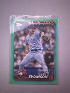 2024 Topps Update Erik Swanson #US312 Aqua Parallel Toronto Blue Jays - Picture 1 of 2