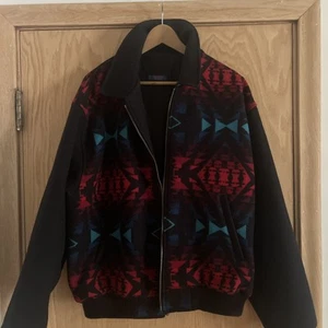 Pendleton High Grade Western Wool Bomber Jacket Men’s L or M Tribal Aztec - Picture 1 of 11