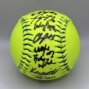 2025 Oklahoma Sooners Team Signed Autograph Softball 8 Signatures Ella Parker - Picture 1 of 9