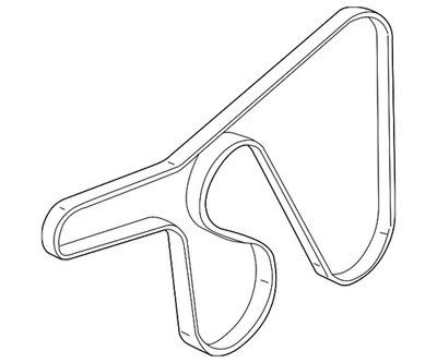 Ford Focus 2005-2007 genuino - cinturón serpentino 4S4Z-8620-CC Foto 1 de 3