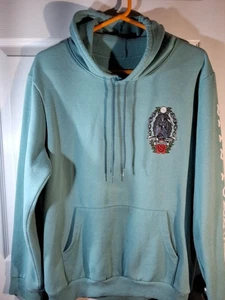 RGSTR Medium Hoodie Sweatshirt Grim Reaper Roses Live Forever Eternal Streetwear - Picture 1 of 7