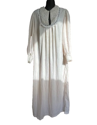 Camisón largo bordado rosa abuela Feathaire Barbizon Feathaire talla mediana EE. UU. Foto 1 de 4