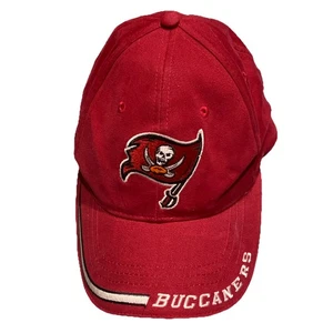 VINTAGE Tampa Bay Buccaneers Mütze Kappe Riemen hinten rote Flagge Logo NFL Football Herren - Bild 1 von 5