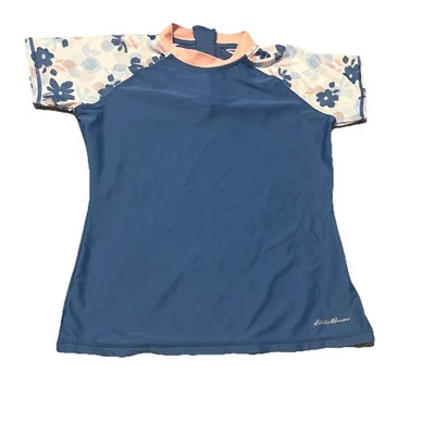 Eddie Bauer Girls Blue Back Zipper  Size Large 14/16 Swim Suit - Image 1 of 3