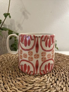 Anthropologie Pome Becher Korallenrot Übergröße 20 Unzen Auslaufmodell Bohemian - Bild 1 von 6