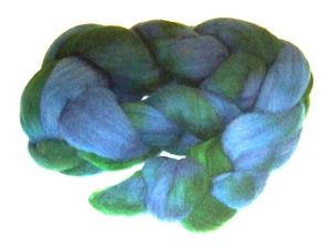 Dark Blue Needle Felting Spinning Wool Fiber Roving 8.8 oz. - NEW (#31) - Picture 1 of 6