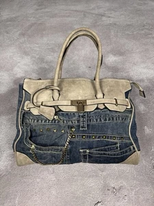 Bolso de Colección Estilo LGB Denim Patchwark Hecho a Mano Avant Garde Japón Bolso - Imagen 1 de 18