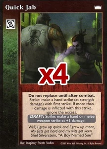 Lot of 4 cards: Quick Jab [LotN set] - VTES card - Imagen 1 de 2