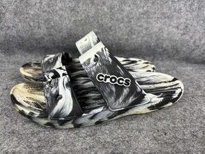 Crocs Classic Slide Shoes Womens Size 8 Mens Size 6 Comfort Sandals Marble - Picture 1 of 7