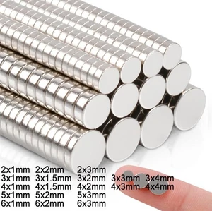 Pequeño Disco Redondo Imán Fuerte Redondo Tierra Rara Ndfeb Imán Disco - Imagen 1 de 15