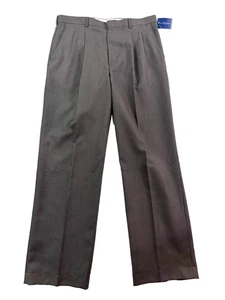 NEW deadstock Vintage 90s Towncraft 36x32 dress pants olive green wool pleated - Picture 1 of 10
