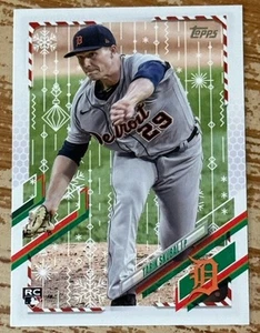 Tarjeta de novato Topps Holiday Tarik Skubal 2021!! - Imagen 1 de 2