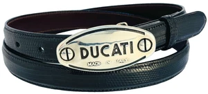 Sterling Silber 925 Gürtelschnalle Ducati echt Eidechse Gürtel 38 Motorrad MOTO - Bild 1 von 15