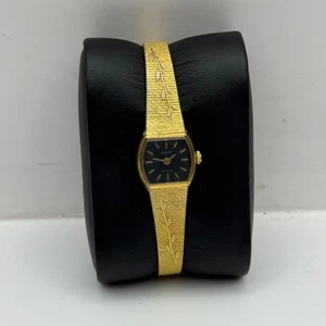 16mm Working Ladies Vintage Accurist Gold Plated Japan Quartz Watch 6 Inches - Picture 1 of 19