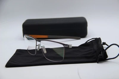 NEW IC! BERLIN SVEN H. CORAL BOULD ORANGE GREY AUTHENTIC FRAMES EYEGLASSES 57-15 - Image 1 of 4