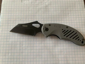 5.11 Blade Tech Pocket Knife Liner Lock Plain Edge Blade Mike Vellekamp - Picture 1 of 3