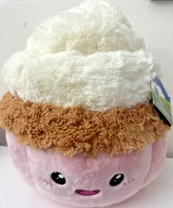 Squishable Vaniglia Cupcake Enorme Peluche Comfort Food 16" NUOVO - Foto 1 di 15