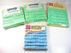 Vintage Goody Plastic Hair Rollers Curlers 56 Assorted Sizes Snap Magnetic New - Picture 1 of 5