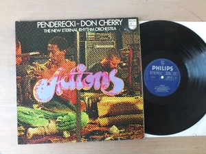 DON CHERRY / PENDERECKI - ACTIONS GERMANY 1st PRESS PHILIPS LP Vinyl vg++ - Picture 1 of 3
