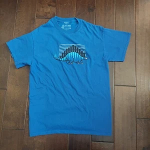 ThinkGeek Men's Blue Short Sleeve Stegosaurus Dinosaur Print T-shirt - Size M - Picture 1 of 13