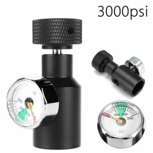 Paintball Co2 Adapter Air Regulator Fill Station Remote On/Off 3000psi Gauge - Picture 1 of 6