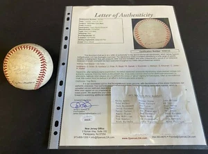 1975 NY METS TEAM SIGNED BASEBALL SEAVER/TORRE/KOOSMAN JSA LETTER MS 72121 - Picture 1 of 9