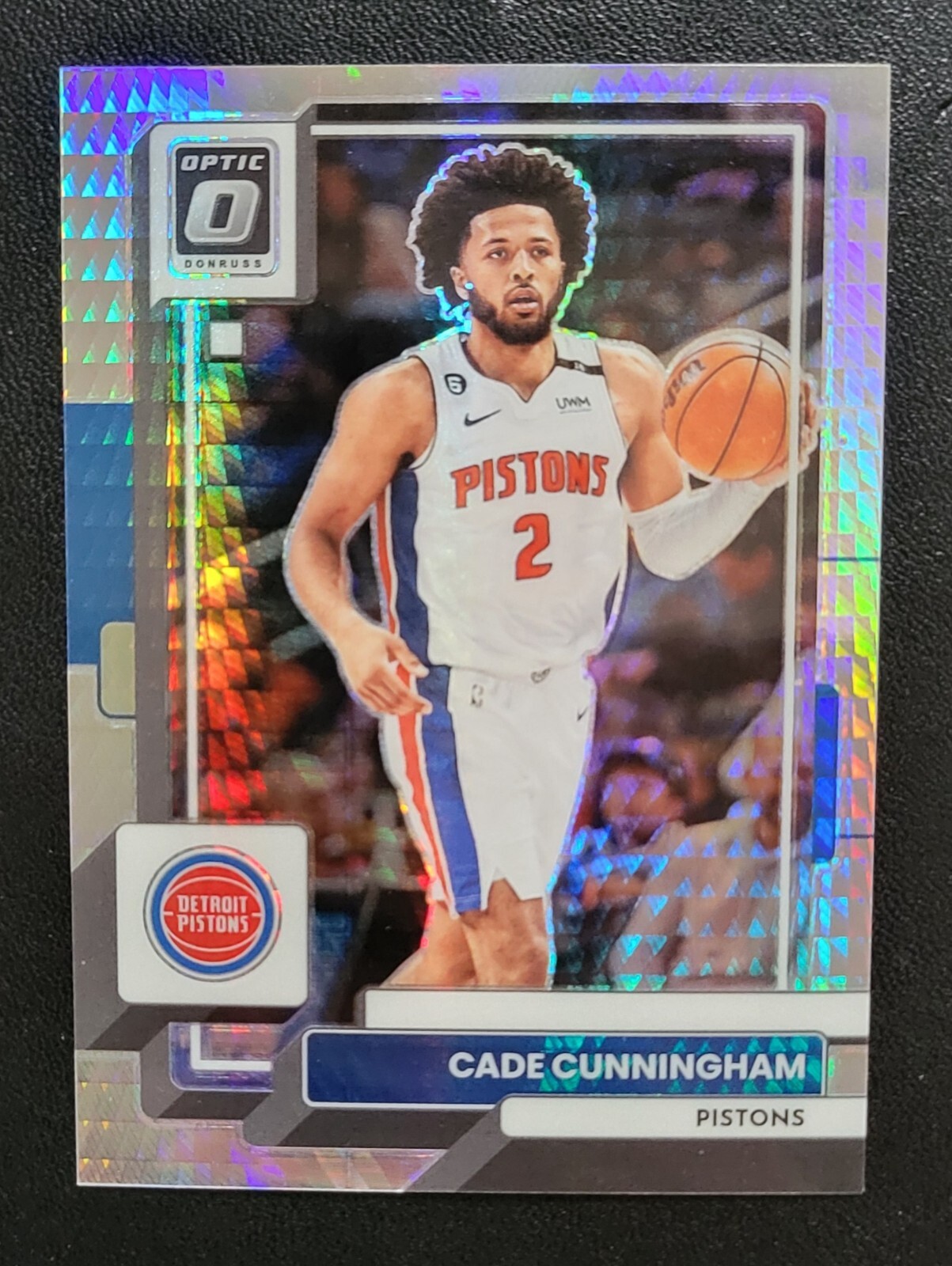 2022-23 Donruss Optic #92 Cade Cunningham Lucky Envelopes Prizm 5/8 SSP Pistons