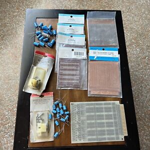 vintage electronic parts lot Archer PC Boards Molded Nylon Connector Axial Elect