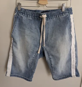 PacSun Active Stretch Slim Moto Jeans Shorts Herren Größe S helle Waschung Denim - Bild 1 von 6