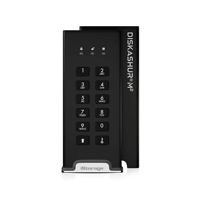 iStorage diskAshur M2 240GB | PIN authenticated, Hardware encrypted USB 3.2 P... - Image 1 of 4