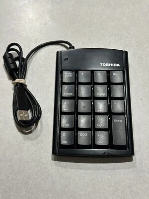 TOSHIBA PA1390U-1NKP Slim USB Numeric Keypad with 2-Port USB Hub - Image 1 of 4