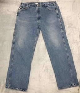 Vtg Carhartt Jeans Men 40x34 (Fits 38x32) Carpenter B171DST Relaxed Fit FLAWS - Picture 1 of 21