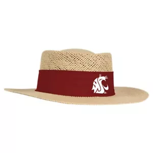 Washington State Cougars Ahead Gambler Straw Hat - Picture 1 of 1