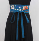 Chinese style Women's embroidery waist Obi Belt wide belt decorative