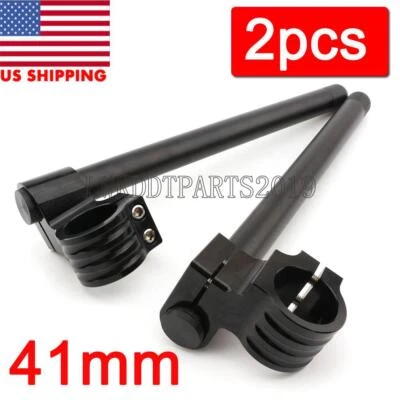 41mm Clip On Handlebars Fit For Suzuki Katana 600 1988-2004 SV650/650S 1999-2010 - Image 1 of 4