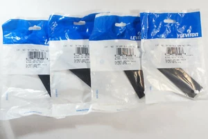 4 PK LEVITON 5F100-BLK FIBER OPTIC METAL ADAPTER PLATE, Free 2-3 Day Shipping - Picture 1 of 3