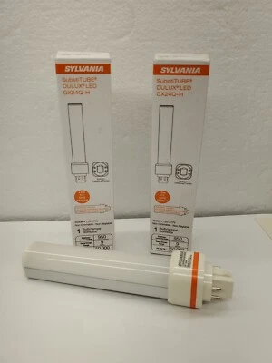 2 PACK Sylvania LED9/PB/GX24Q/H/835/G2 DULUX 3500K 120-277V  4PIN 9V 950L 75036 - Image 1 of 4