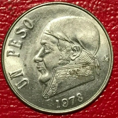 ALTA CALIDAD AU 1978 MÉXICO DUPLICACIÓN EN PERFIL Y DUPLICACIÓN EN UN PESO-MAY155 Foto 1 de 2