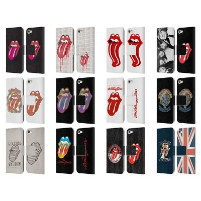 THE ROLLING STONES GRAPHICS LEATHER BOOK WALLET CASE FOR APPLE iPOD TOUCH MP3 - Image 1 of 4
