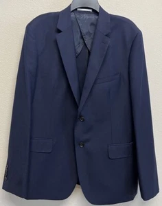 Blazer Reiss de lana mohair sin forro de 2 botones para hombre talla 44 azul marino - Imagen 1 de 14
