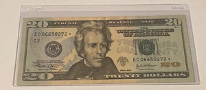 US Fancy Star Error Note Serial Twenty Dollar Replacement Duplicate Ink Fed $20 - Picture 1 of 2