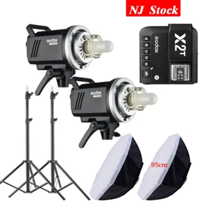 US 2*Godox MS300 Monolight Studio Flash X2T Trigger Softbox para Canon Sony Fuji - Imagen 1 de 10