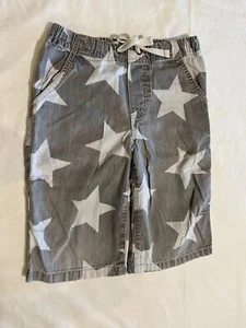 Mini Boden Gray Shorts w/ White Stars Design, Size 8 - Picture 1 of 1