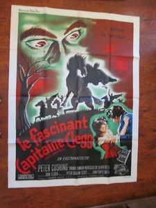 Vintage French Movie Poster Night Creatures Peter Cushing 47x63 Captain Clegg - Picture 1 of 6