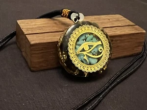 Allsehendes Auge der Vorsehung Kettenanhänger, Ägyptisch, Pyramide, Annuit Coeptis - Bild 1 von 12